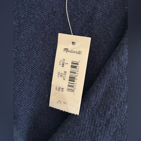 NWT Madewell Sweater Womens Merino Wool Relaxed Boyfriend Vneck Cardigan Size S - Picture 7 of 9